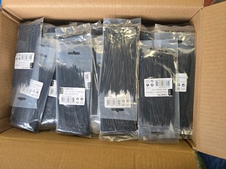 Ca. 100x Tie wraps Q-Link, 00,426,30, zwart